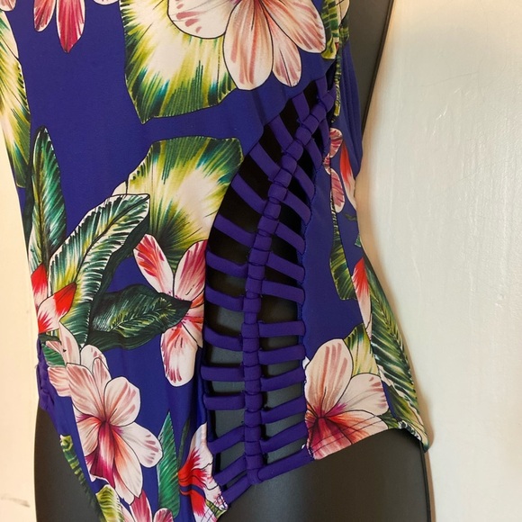 “TINIBIKINI” Floral Tank Weaved Swimsuit - Picture 10 of 11